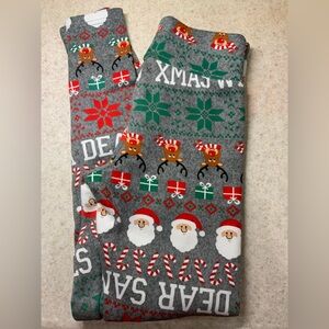 No Boundaries Gray Christmas Leggings